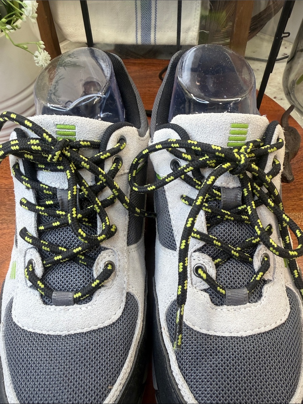 Lands End Trail Shoes - Grey with Lime Accents - Picture 2 of 10